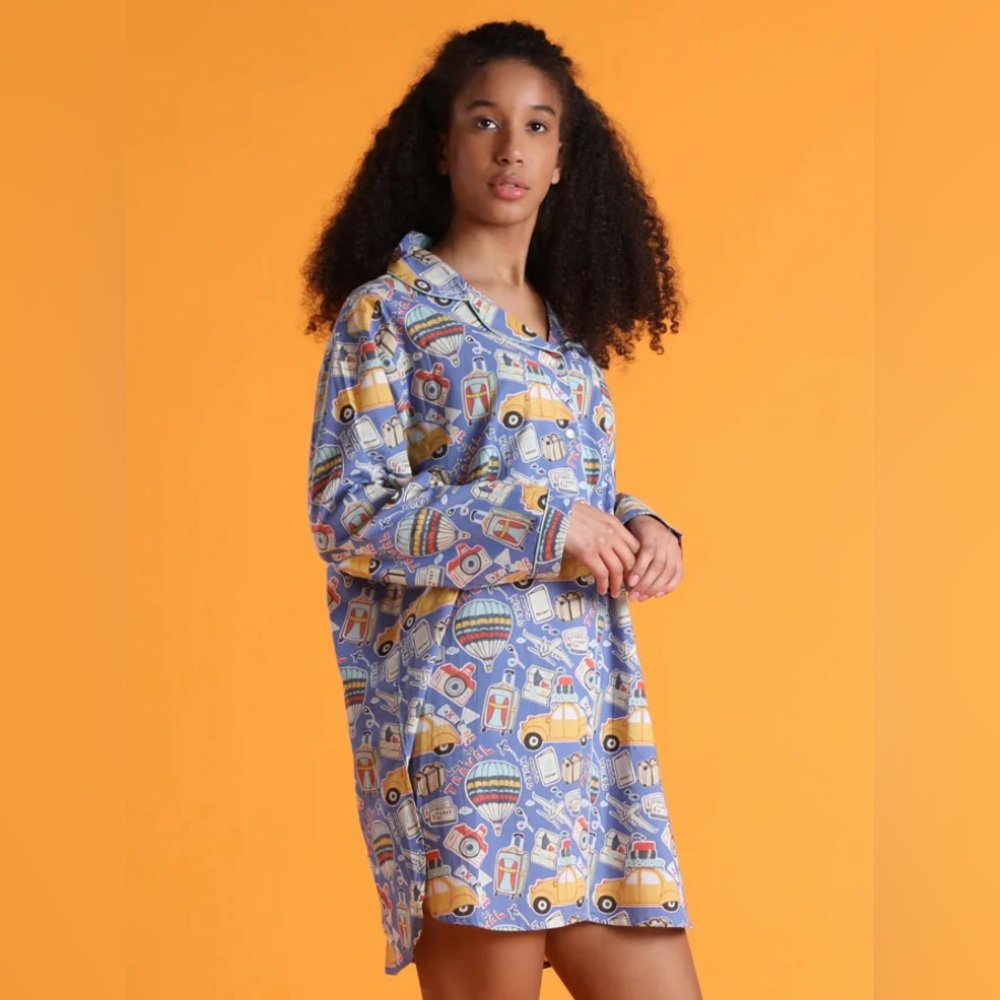 THE MAHOGANY STORE nightshirt sleepshirt cotton